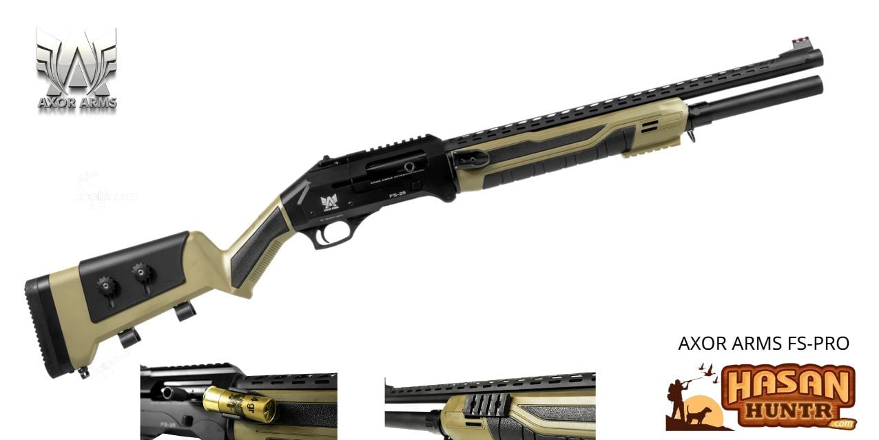 AXOR ARMS FS-PRO katlanır av tüfeği otomatik 12 calibre