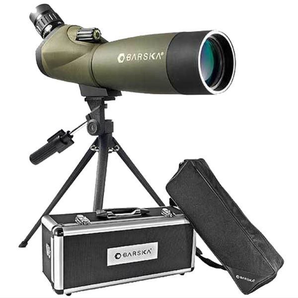 BARSKA BLACKHAWK 20-60x60 WP ANGLED MC GREEN LENS