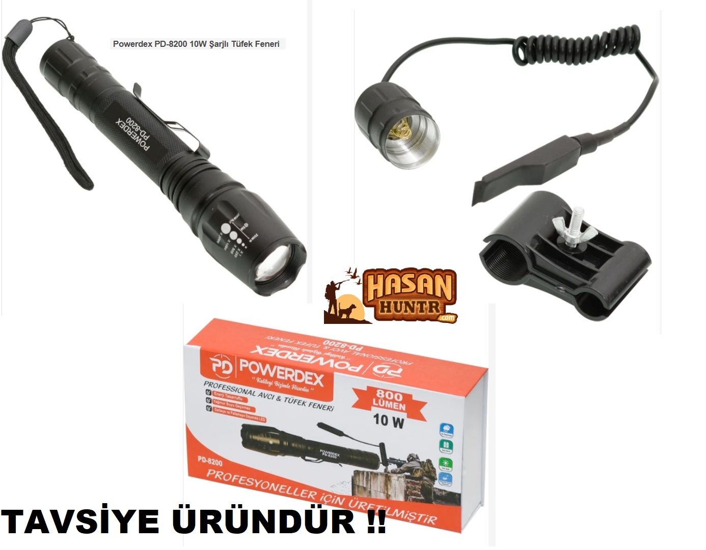POWERDEX TÜFEK & EL FENERİ PD-8200