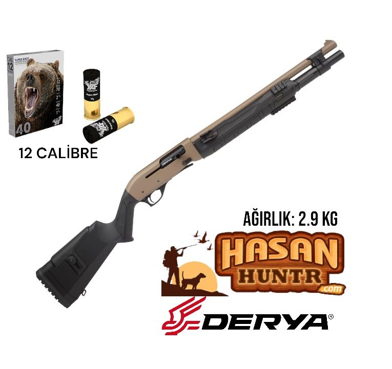DERYA XT-411 TACTICAL YARI OTOMATİK AV TÜFEĞİ