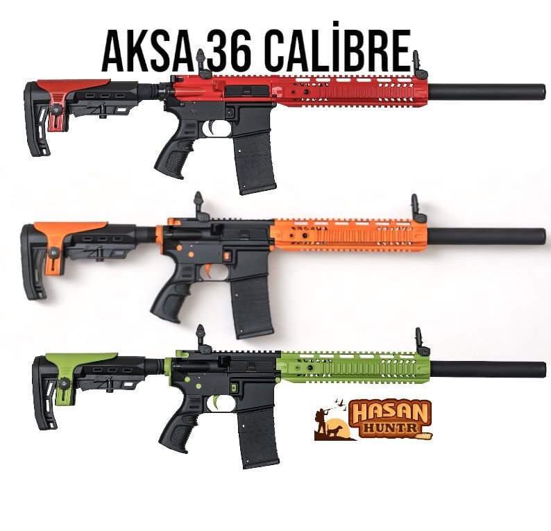 AKSA 36 CALİBRE CROSSFİRE RENKLİ AV TÜFEKLERİ