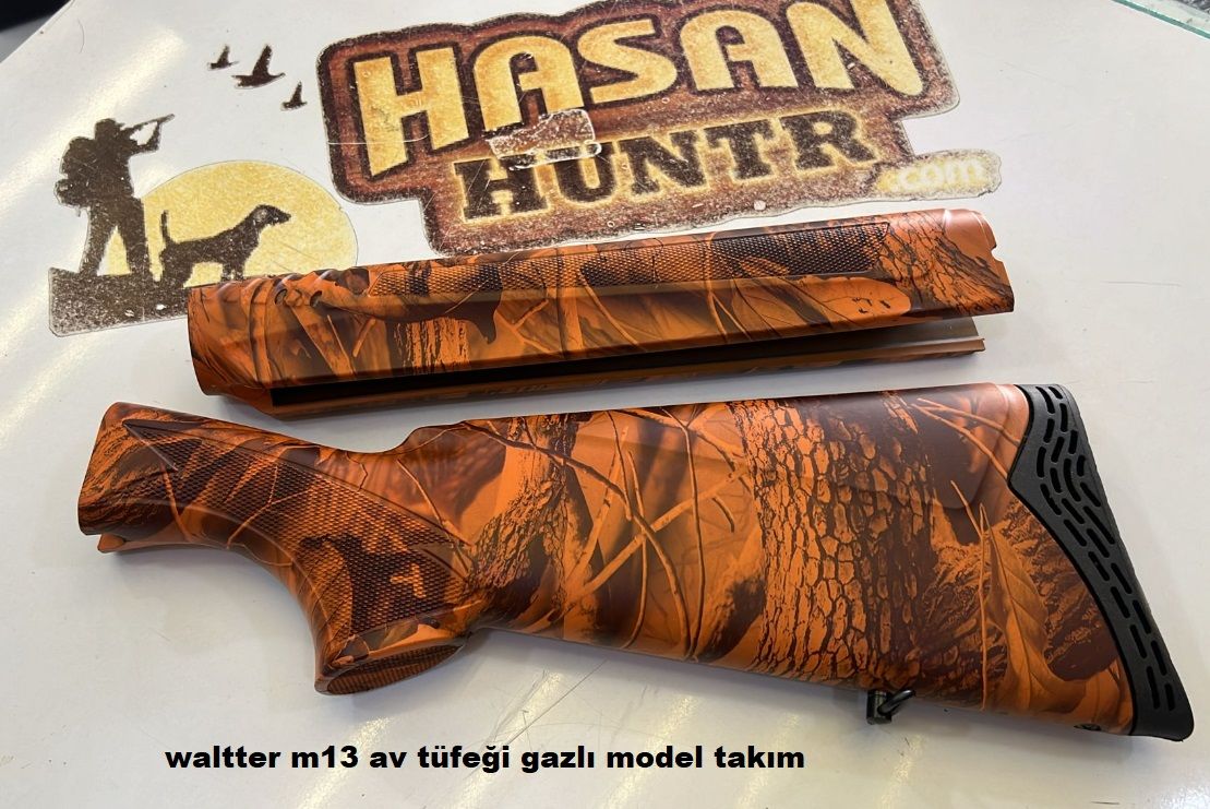waltter m13 av tüfeği dipcik takım turuncu kamuflaj