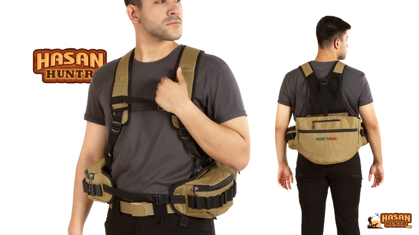Hunthink VestPack Camel Çantalı Avcı Yeleği