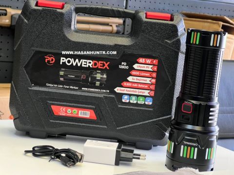 POWERDEX 45W EL FENERİ (güçlü)4500 LÜMEN