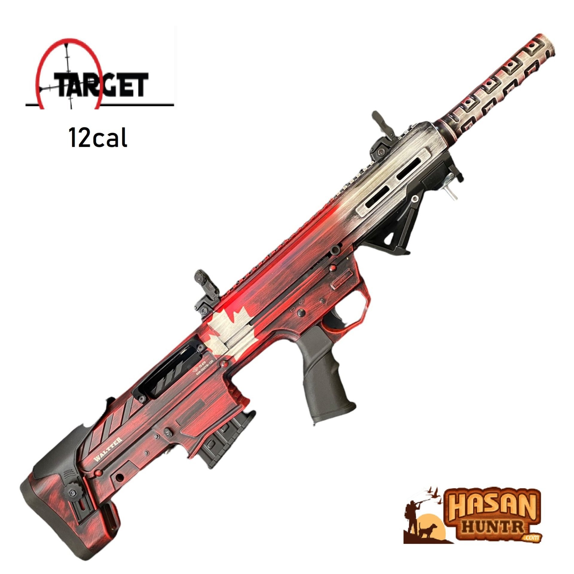 waltter bullpup 12cal kanada bayraklı özel av tüfeği