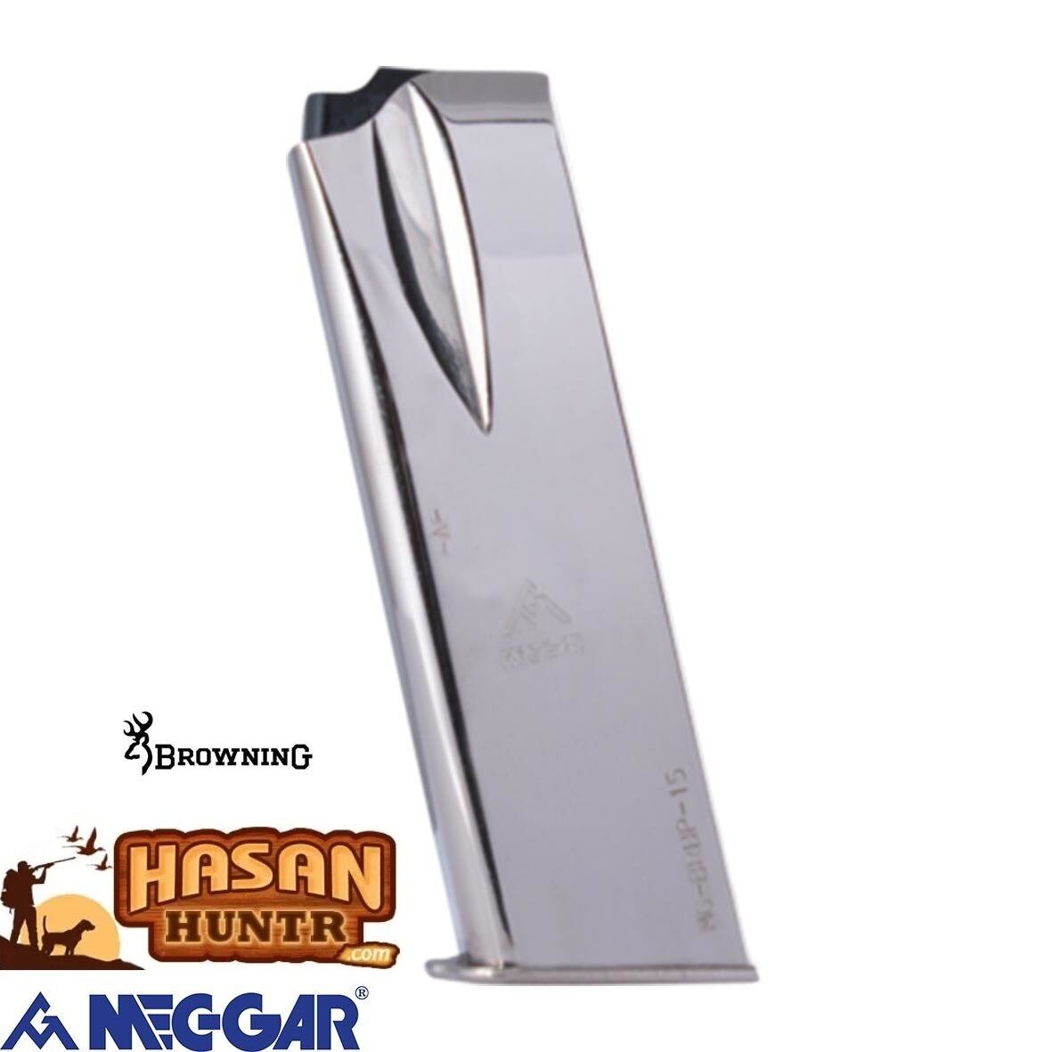 MEC-GAR Browning HP 9MM Beyaz Tabanca Şarjörü