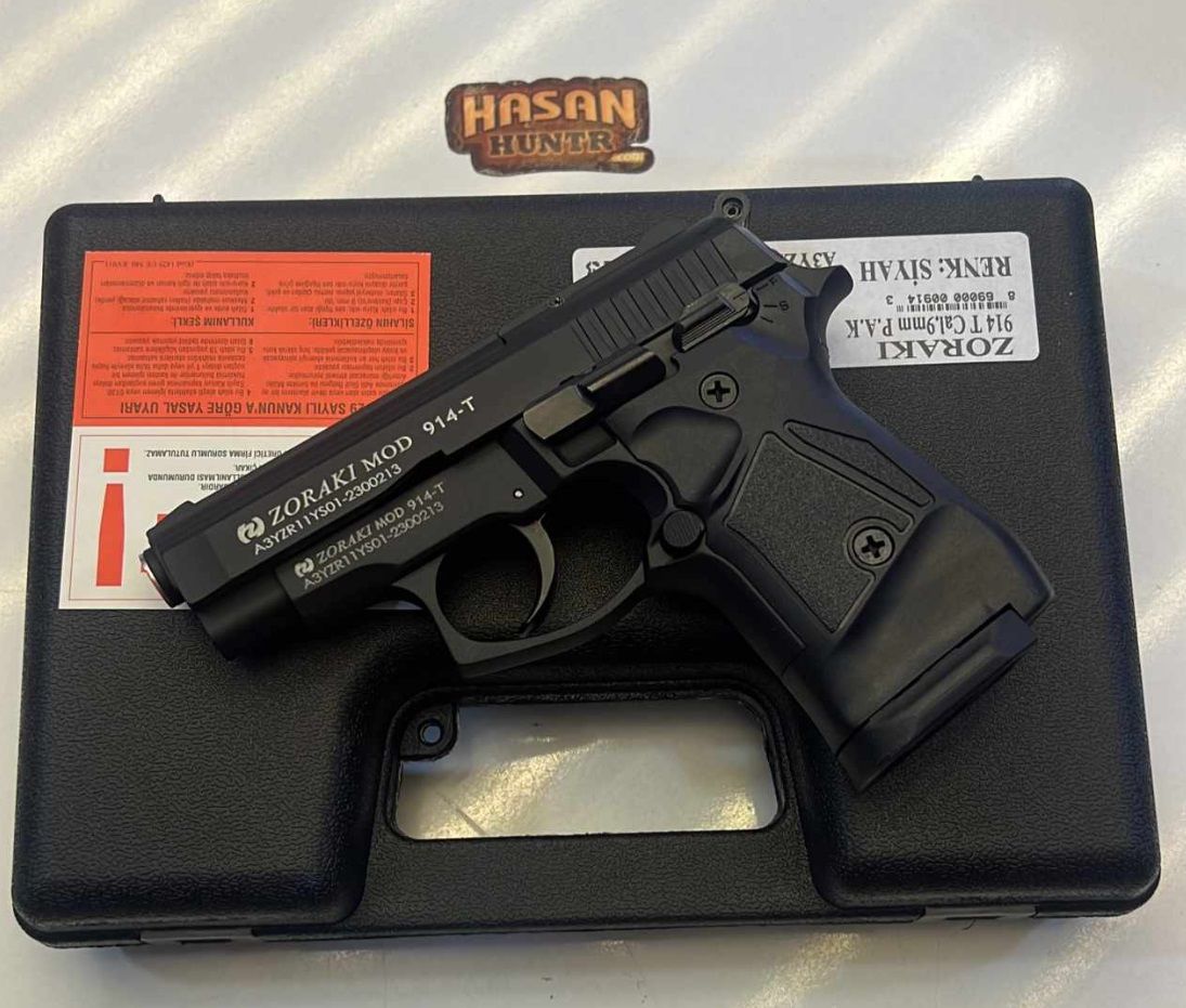 ZORAKİ 914 SİYAH SES TABANCASI 9MM YENİ SERİ