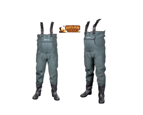 REMIXON 4.5MM NEOPREN YEŞİL PVC BOT TULUM ÇİZME