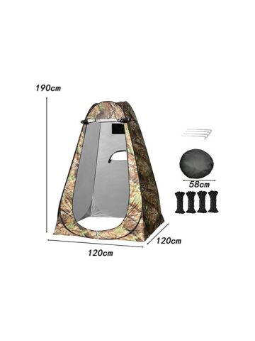 Kamp Çadırı Plaj Duş Wc Sahil Giyinme Çadırı 120x120×190 Portatif Çadır Giyinme Çadırı Asker Yeşil