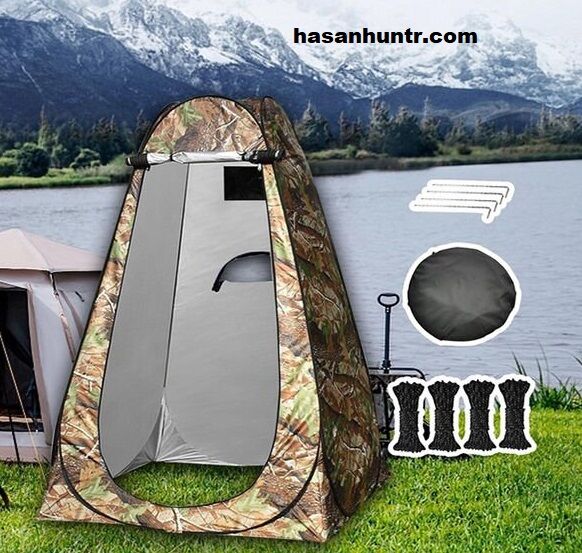 Kamp Çadırı Plaj Duş Wc Sahil Giyinme Çadırı 120x120×190 Portatif Çadır Giyinme Çadırı Asker Yeşil