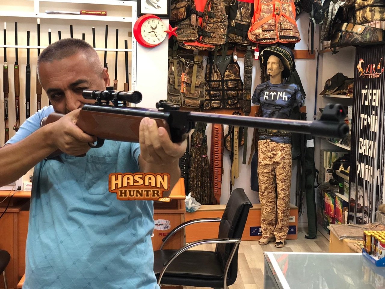 HATSAN MOD 55 AHŞAP  5.5 HAVALI TÜFEK