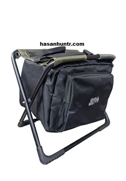 GRAY WOLF KAMP TABURESİ LÜKS ÇANTALI 3 GÖZLÜ OMUZ ASKILI