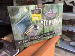 STERLING AHŞAP ÇANTALI HARBİ SETİ