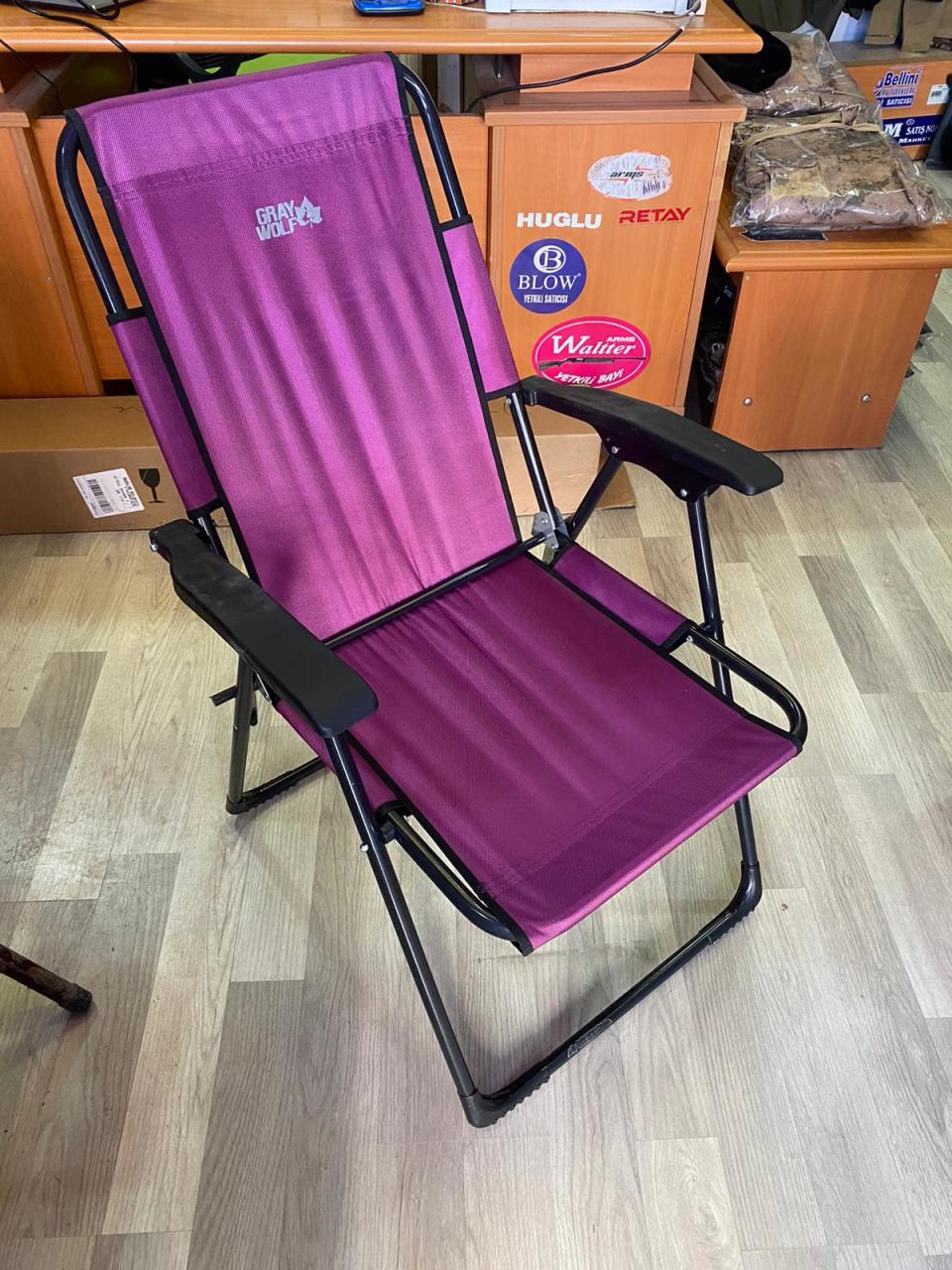 KAMP SANDALYESİ MOR RENK GARANTİLİ ÜRÜN