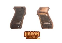 fransız onlusu tabanca kabzesi ahşap
