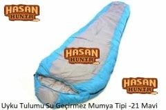 Uyku Tulumu Su Geçirmez Mumya Tipi -21 Mavi