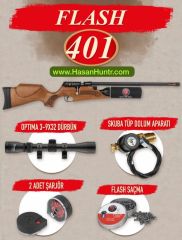 Hatsan Flash 401 W PCP Havalı Tüfek, 5.5mm Combo