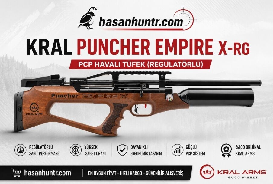Kral Puncher Empire X-RG Pcp Havalı Tüfek (Regülatörlü)