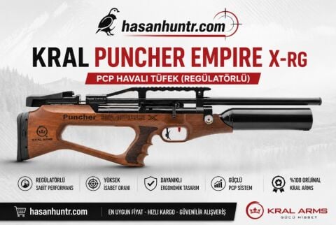 Kral Puncher Empire X-RG Pcp Havalı Tüfek (Regülatörlü)