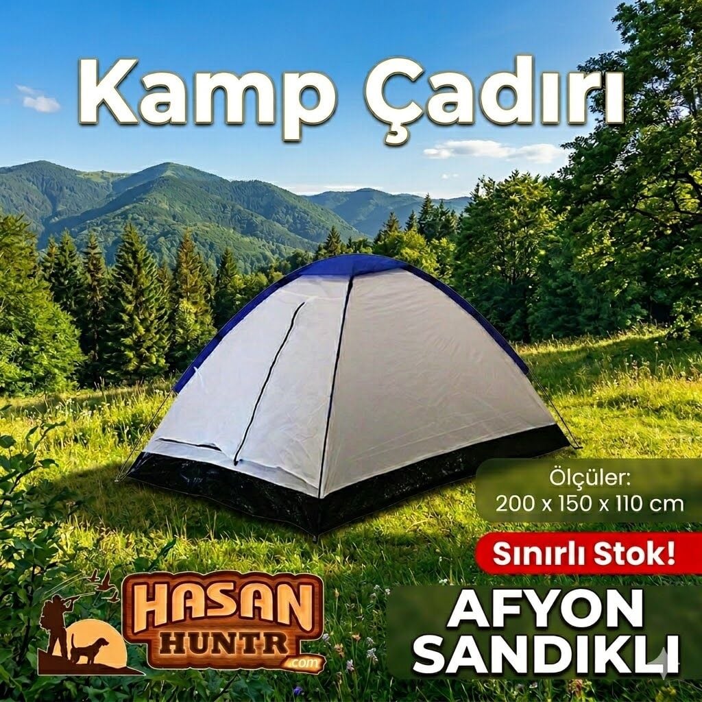 DFT 2 Kişilik Tek Kat Beyaz Çadır 200x150x110cm