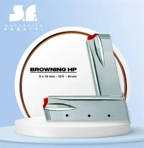 Sabatti Browning HP Krom Şarjör 15