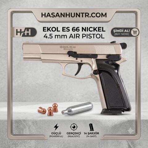 EKOL ES 66 Havalı Tabanca 4.5 mm SATEN