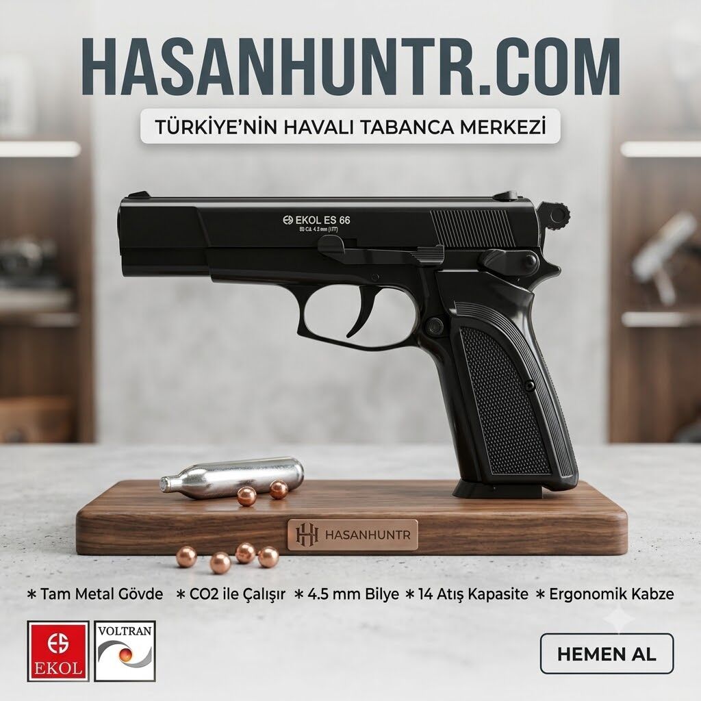 EKOL S66 Siyah HAVALI TABANCA