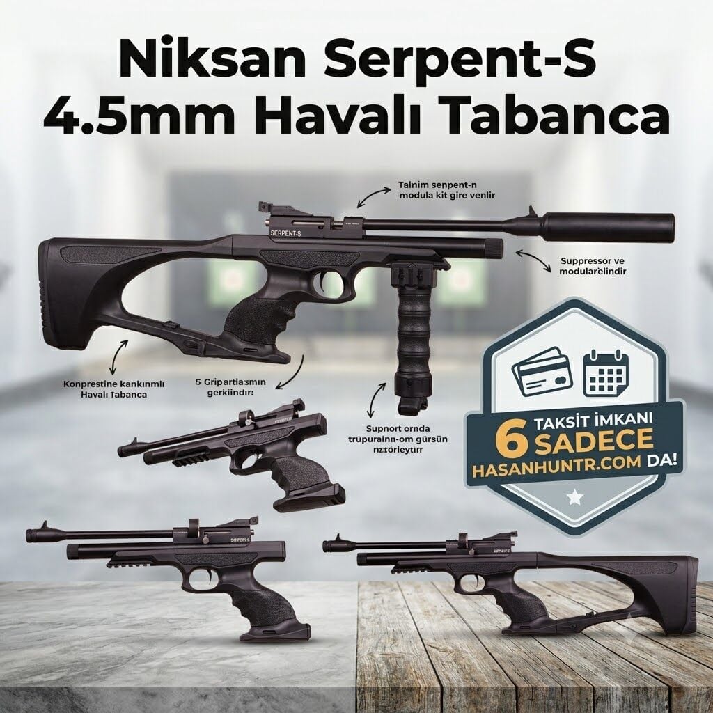 Niksan Serpent-S 4.5mm Havalı Tabanca