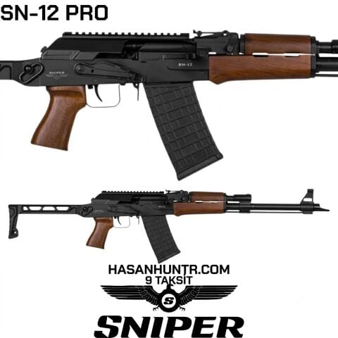 Sniper SN-12 Pro Ahşap Şarjörlü Av Tüfeği