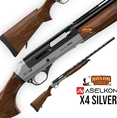 ASELKON X4 SİLVER AHŞAP AV TÜFEĞİ 12 CALİBRE