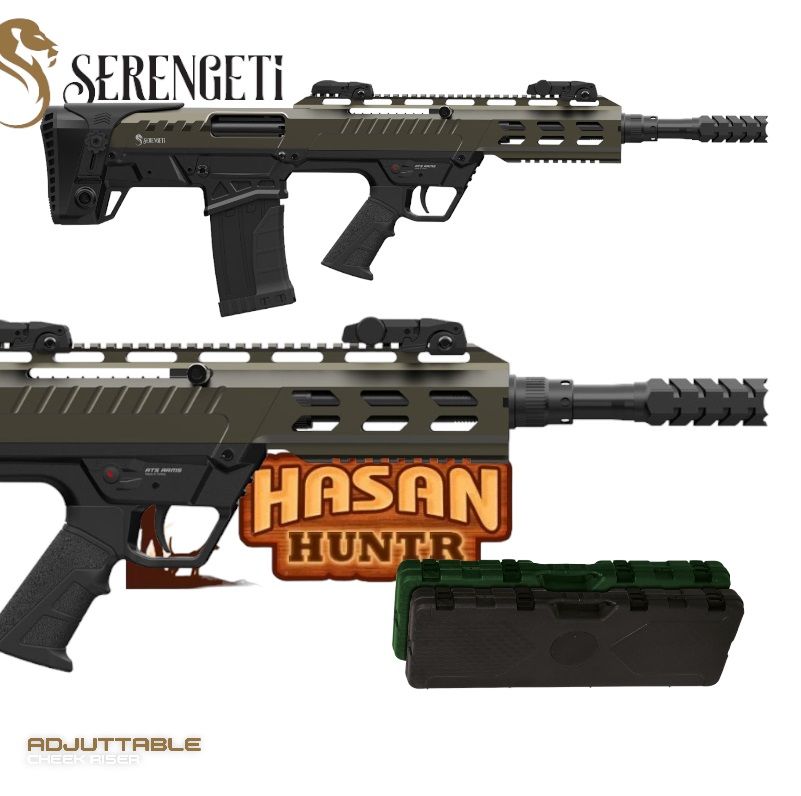 SERENGETİ BULLBUP SİYAH- HAKİ  12 CALİBRE AV TÜFEĞİ