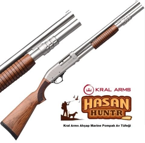 Kral Arms Ahşap Marine Pompalı Av Tüfeği