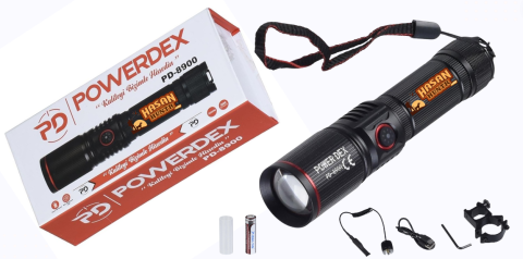 Powerdex Şarjlı Tüfek Feneri PD-8900