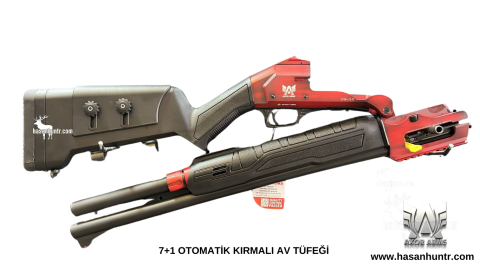 AXOR ARMS KIRMALI OTOMATİK AV TÜFEĞİ KIRMIZI ESKİTMELİ KASA