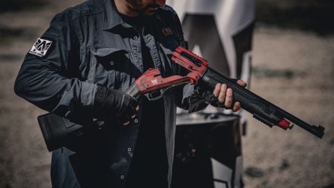 AXOR ARMS KIRMALI OTOMATİK AV TÜFEĞİ KIRMIZI ESKİTMELİ KASA