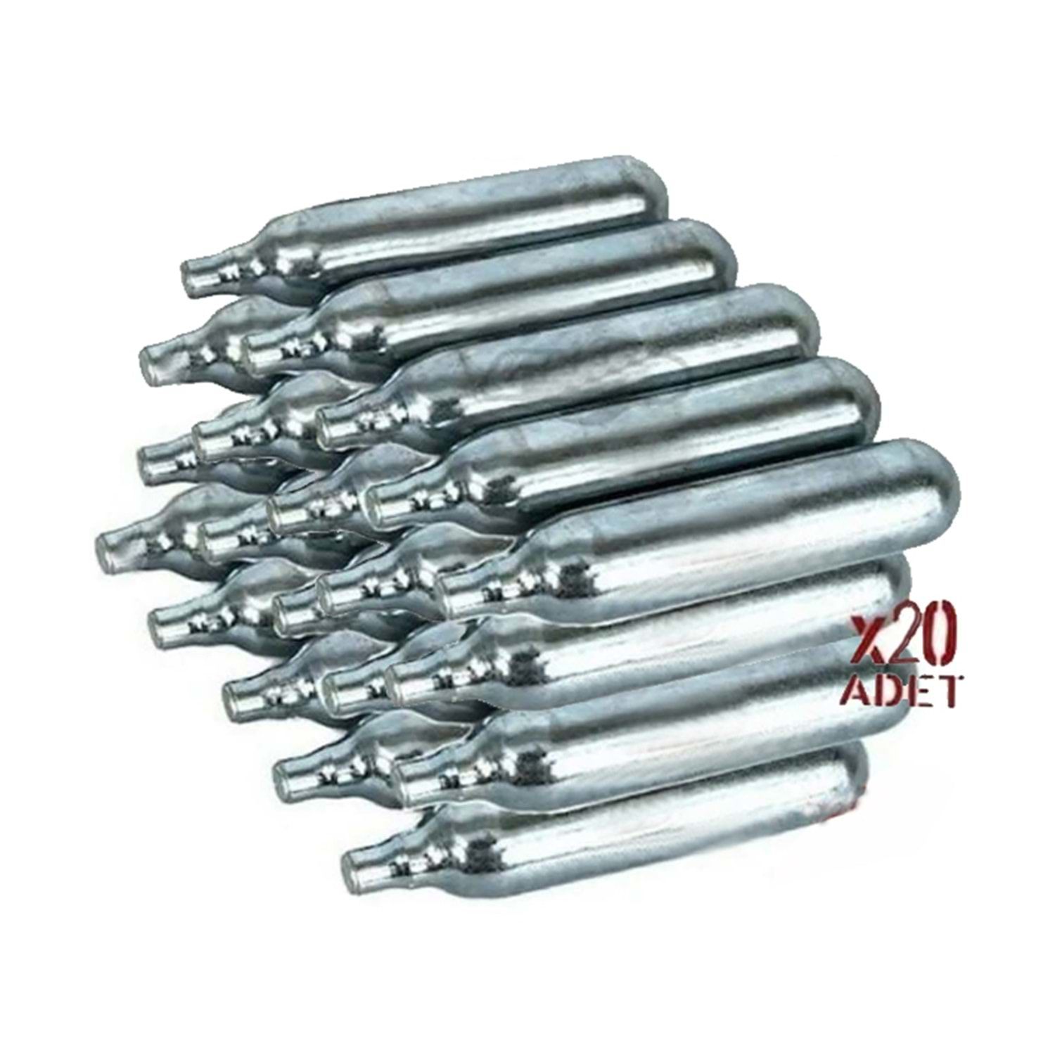 20 Adet 12gr CO2 Havalı Tüpü