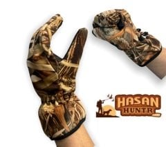 Remixon Softshell Eldiven Sazlık Kamuflaj